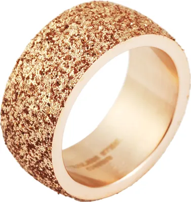 Produktbild von Akzent Damenring aus Edelstahl, roségoldfarben, Gr. 54 - 62, sandmatt