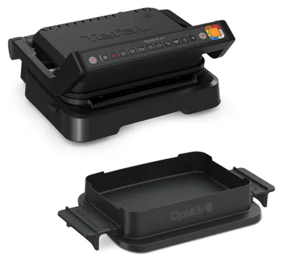 Obrázok produktu pre Tefal OptiGrill 4in1 GC7748, Čierna, Kov, Obdĺžnikový, Tlačidlá, 600 cm², 300 x 200 mm
