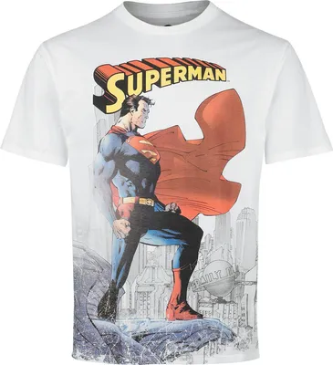 Produktbild von Superman T-Shirt Herren Daily Planet weiß XXL