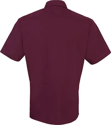 Obrázok produktu pre Premier Workwear Pánska popelínová košeľa s krátkym rukávom