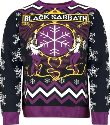 Produktbild von Black Sabbath Weihnachtspullover Herren Holiday Sweater multicolor 4XL