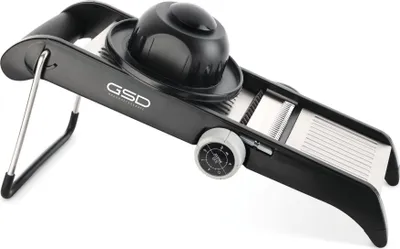 Image de Mandoline professionnelle GSD en acier inoxydable avec cadre noir