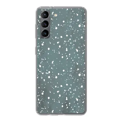 Produktbild von MuchoWow® Handyhülle Schutzhülle Hülle für Samsung Galaxy S21 Polka dots - Grün - Weiß Silikon Softcase Handy Hülle - Softcase