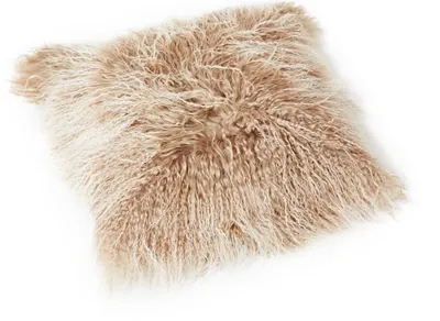 Produktbild von Tibetlamm Kissen Kissenbezug (ohne Inlet) JAY107 Beige (Tops) 40x40cm