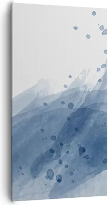 Produktbild von Bild auf Leinwand - Leinwandbild - Einteilig - Blau Weiß Hintergrund - 65x120cm - Wand Bild - Wanddeko - Wandbilder - Leinwanddruck - Bilder - Wanddekoration - Leinwand bilder - PA65x120-5088