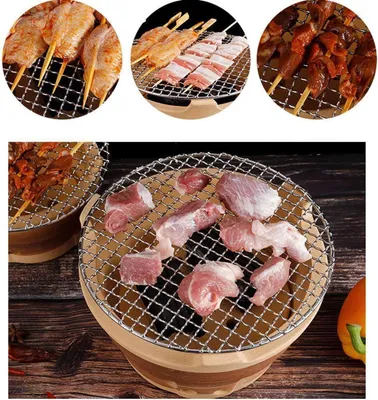 Produktbild von Rundes Grillrost aus rostfreiem Stahl - langlebig und hitzebeständig - 1 Stück