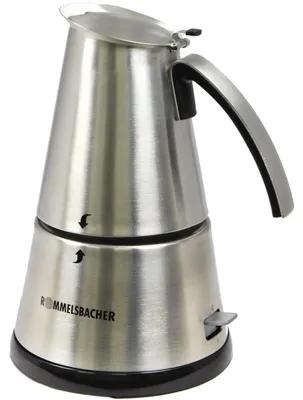 Produktbild von Rommelsbacher EKO 366/E, Tropfen, Schwarz, Edelstahl, 365 W, 230 V, 140 mm, 140 mm