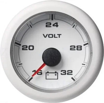 Image de VDO OCL Voltmètre 16-32V 52mm Blanc