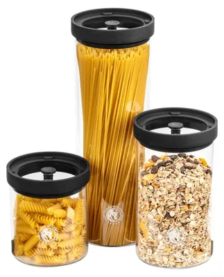 Produktbild von Chef Cuisine Vakuum-Glas-Vorratsdosen, 3er-Set Transparent