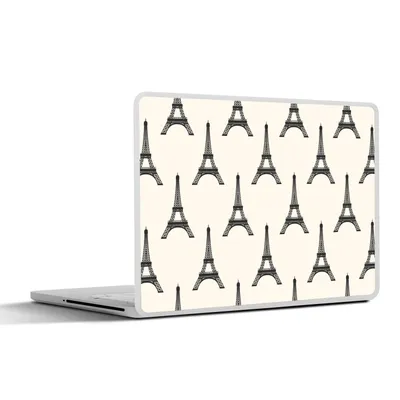 Produktbild von MuchoWow® Laptop Aufkleber Sticker Cover Eiffelturm - Paris - Muster 36.5x27.5 cm - Laptop-Sticker