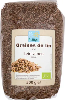 Immagine prodotto di Semi di lino marroni interi 500 g