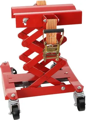 Immagine prodotto di Supporto di montaggio per sollevatore moto - Ricambio per sollevatori - Acciaio legato - Per officina/riparazione - Modello SJT-WWHWWH-005 - Rosso