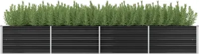 Immagine prodotto di Maison Exclusive - Aiuola rialzata da giardino antracite 320 x 80 x 45 cm Acciaio zincato