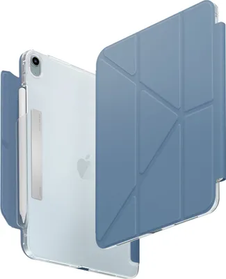 Produktbild von UNIQ Camden Click Hülle für iPad Air 11 (2024/2025) / iPad Air 10.9 (2022/2020) blau/steinblau