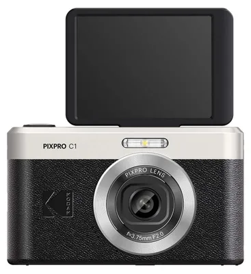 Produktbild von Kodak PIXPRO C1, 13 MP, 4160 x 3120 Pixel, 1/3", CMOS, Full HD, Schwarz
