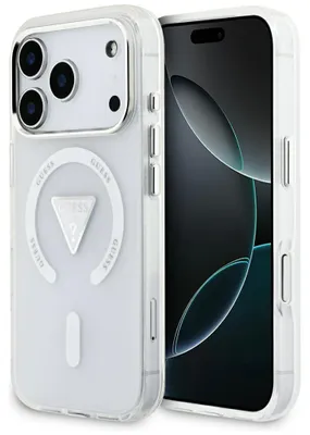 Obrázek produktu pro Guess – pouzdro IML Gradient Triangle Logo MagSafe pro iPhone 17 Pro – průhledné