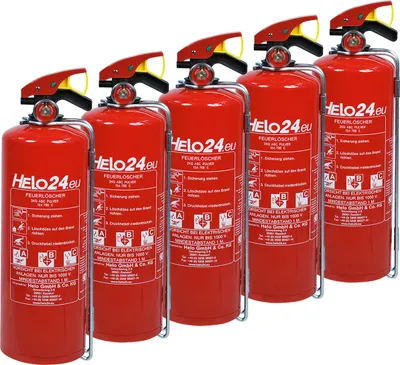 Produktbild von Feuerlöscher Pulverlöscher Pulver Halterung Manometer 5x 2kg ABC 4LE D2