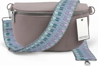 Produktbild von ARTVALL - Umhängetasche aus Cord, Klein mit verstellbarem Schultergurt, abnehmbares Taschenband, Crossbody Bag in Rosa
