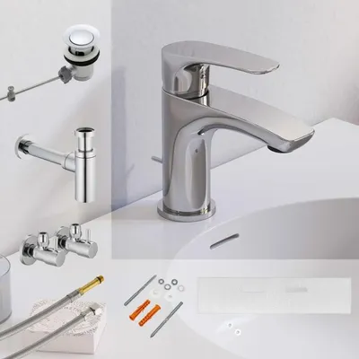 Immagine prodotto di Set di montaggio e accessori per lavabo Kronenbach Rivara