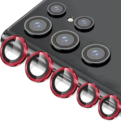 Obrázok produktu pre Ochranná pancierová fólia na fotoaparát pre Samsung Galaxy S24 Ultra v červenej farbe