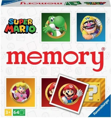 Image de Memory Super Mario, Jeu Educatif, Ravensburger, 3 ans et plus, 64 Cartes