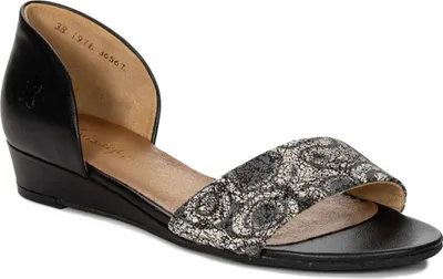 Produktbild von Schwarze Sommerschuhe mit offenem Design, runder Zehenpartie, elegant und lässig
