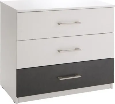 Productafbeelding van Commode RENATO kleur wit - 3 lades