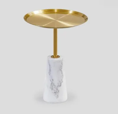 Immagine prodotto di Tavolino bianco di design tavolino da salotto mobili in metallo