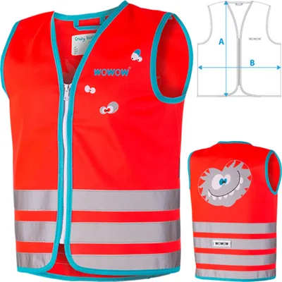 Produktbild von Wowow - Wowow Crazy Jacket fluoreszierende Jacke, rot, M (Kind)