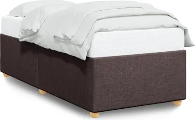 Obrázek produktu pro vidaXL Rám postele bez matrace tmavě hnědý 90x190 cm látka