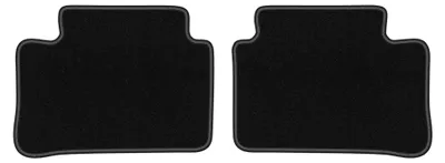 Immagine prodotto di Tappetini posteriori in moquette per Opel Agila B 2008-2014 (hatchback) – 2 pezzi, neri, su misura – Wielganizator LUX