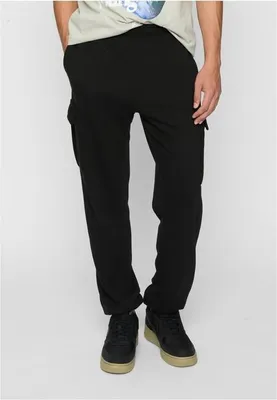 Obrázek produktu pro Kalhoty Urban Classics Light Terry Wide Cargo Sweatpants black - L