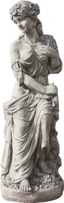 Produktbild von Frauen Figur für den Garten Figur aus Steinguss Frostfest und Witterungsbeständig, 93cm Höhe, 32cm Breite, 34cm Tiefe, ca 70kg, PO-1833