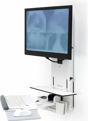 Produktbild von Ergotron 61-080-062, 15 kg, 61 cm (24"), 75 x 75 mm, 100 x 100 mm, Weiß