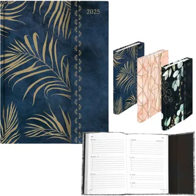 Produktbild von Herlitz Buchkalender A5 / A6 Magnetverschluss 2025, Format / Jahr / Farbe:A6 / 2025 / Blätter
