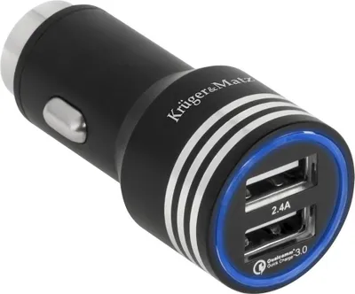 Image de Chargeur de voiture 2 X USB QUICK CHARGE 3.0 Kruger&Matz