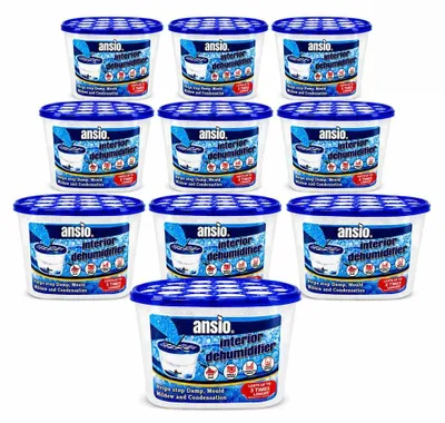 Produktbild von Luftentfeuchter Kondenswasserabsorber Feuchtigkeitsabsorber - 500 ml - 10 Stück - Für Schrank und Haus