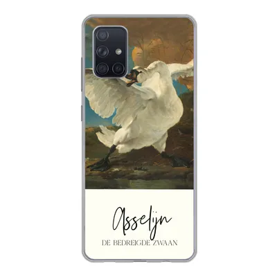Produktbild von MuchoWow® Handyhülle Schutzhülle Hülle für Samsung Galaxy A51 5G Der gefährdete Schwan - Asselijn - Alte Meister Silikon Softcase Handy Hülle - Abbildung