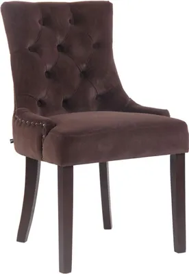 Image de Chaise de salle à manger en velours - chaise design - assise confortable, design élégant et durable