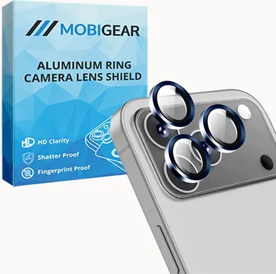 Produktbild von Mobigear Single Lens iPhone 17 Pro Max Panzerglas Gehärtetes Glas Kameralinsen Schutz - Hüllenfreundlich - Blau