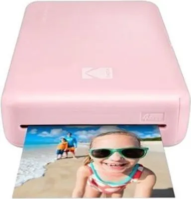 Zdjęcie produktu dla Kodak Mini 2, termosublimacjyjny, 2.1" x 3.4" (5.3 x 8.6 cm), Wi-Fi, Bluetooth, Bezpośrednie drukowanie, Różowy