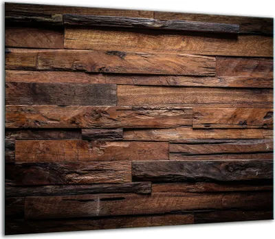 Obrázek produktu pro Krycí desky varné desky Skleněný kryt varné desky 60x52cm hnědé dřevo
