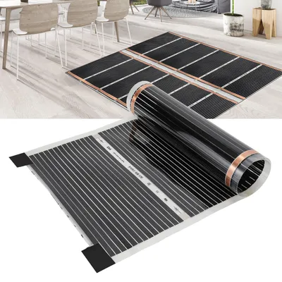 Image de Film chauffant Ikodm pour caravane, chauffage de surface, chauffage de plancher fin, pour voitures, électrique, 220W/m²