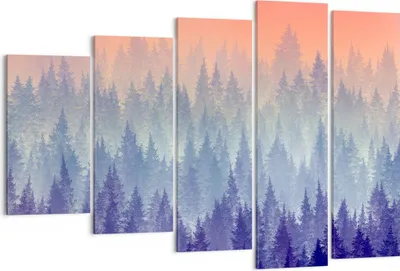 Produktbild von Bild auf Leinwand - Leinwandbild - Wald Baum Natur - 150x100cm - Wand Bild - Wanddeko - Wandbilder - Leinwanddruck - Bilder - Kunstdruck - Wanddekoration - Leinwand bilder - Wandkunst - EG150x100-3929