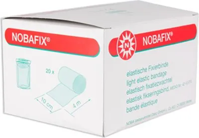 Produktbild von NOBA Nobafix Fixierbinden einzeln in Folie 20 Stück 4 m x 10 cm