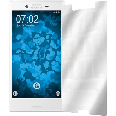 Produktbild von 6er-Pack PhoneNatic Displayschutzfolien verspiegelt  kompatibel mit Sony Xperia X Compact