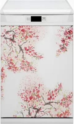 Produktbild von Abwaschbar 45x80 cm Geschirrspüle Magnetmatte Küche Dekorative  - Blüte Kirsche