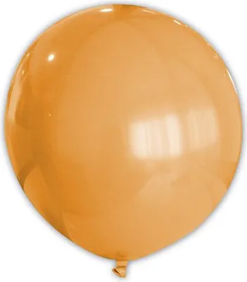 Immagine prodotto di Palloncino gigante rotondo arancione per la decorazione della stanza 80 cm - taglia unica