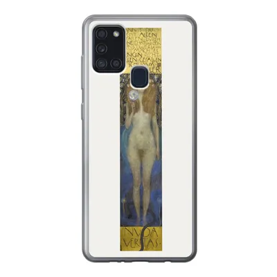 Produktbild von MuchoWow® Handyhülle Schutzhülle Hülle für Samsung Galaxy A21s Nuda veritas - Gustav Klimt Silikon Softcase Handy Hülle - Hartschale