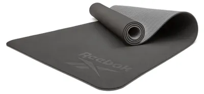 Produktbild von Reebok Yogamatte, 6mm, doppelseitig, Schwarz/Grau
